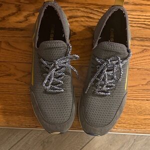 Diesel Gray and Yellow Men's Sneakers